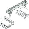 Guide rail, (L x H) 483 mm x 132.5 mm, for PCB, 10035599