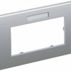 Ramka okładki 2x 84x140mm alu OBO Bettermann, 6119356, (S x W x G) 140 x 84 x 8.5 mm
