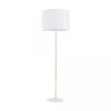 Lampa podłogowa z abażurem UMBERTO E27 złota noga i biała podstawa 16033 TK Lighting