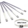 Opaska Zaciskowa Stalowa 300X7,9 Opaski Stalowe 100 Sztuk Metal