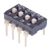 NDI-04HV APEM 4-Way 2.54mm Low Profile PCB Through Hole DIP Switch SPST