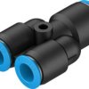 Złączka pneumatyczna Wciskane 12 mm Wciskane 10 mm Festo Adapter rozgałęźny do rur
