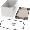 PC enclosure, (L x W x H) 160 x 89 x 89 mm, light gray (RAL 7035), IP66, 1554K2GYSL