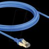 80335 Patch cable, Cat.8.1, F/FTP, Slim, 3 m, blue