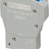 Circuit breaker, thermal-magnetic, 1 pole, 0.5 A, 50 V (DC), faston plug, IP30, 2800846