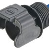 Screw-in housing, PA, longitudinal bow locking, IP20/IP40, 09930010105