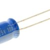 Kondensator 100μF 25V dc Radialny, Otwór przelotowy Nichicon roztaw: 3.5mm 8 x 11.5mm