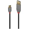 Lindy 36886 1m USB 2.0 Type A to C Cable, Anthra Line