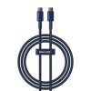 Kabel Baseus Tungsten Gold USB-C / USB-C 100W 1m - granatowy