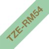 Brother TZERM54 Brother TZE-RM54 label-making tape Gold on mint colour