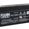 Uszczelniony akumulator kwasowo-ołowiow 3Ah Fiamm 134 x 34 x 67mm 6V