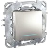 UNICA TOP Wyłącznik krzyżowy z podświetleniem aluminium MGU50.205.30NZ SCHNEIDER ELECTRIC