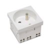 Gniazdo Modułowe 230V Z Uziemieniem 1-Krotne Std 45X45, Białe E/Gm