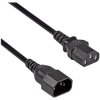 Akyga AK-PC-07C Current Cable [1x IEC C14 plug - 1x IEC C13 socket ] 3 m Black
