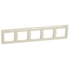 VALENA Ramka 5 pięciokrotna pozioma krem 774355 LEGRAND