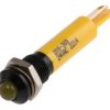 Lampka kontrolna do montażu panelowego 24V ac, Żółta 8mm LED Końcówka lutownicza RS PRO