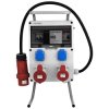 Rozdzielnica budowlana ECO-S/FI erbetka SKHU 32A 16A skrzynka elektryczna 2x230V FR z kablem i stojakiem DV-0410-F