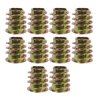Tuleja Gwintowana M6x15 Z Kołnierzem Insert Do Drewna Metalowa Mufa 10szt