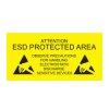 Antistat 055-0007 ESD Caution Sign 300 x 150mm GB Yellow