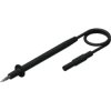 Measuring lead with (4 mm plug, spring-loaded, straight) to (test probe, straight), 1 m, red, silicone, 1.0 mm², CAT II, 9342591