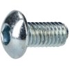 R-TECH 337330 M3 X 6 Hex Socket Button Screws Steel BZP - Pack Of 100