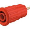 Gniazdo bananowe Gniazdo Wciskana Czerwony 24A Staubli rozmiar 4 mm
