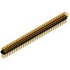 Pin header, 20 pole, pitch 2.54 mm, angled, black, SL 4 25 20 G
