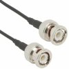 Coaxial cable, BNC plug (straight) to BNC plug (straight), 50 Ω, RG-174, grommet black, 153 mm, 115101-02-06.00