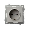 SONATA Gniazdo pojedyncze z uziemieniem schuko kaszmirowy GP-1RS/m/82 OSPEL