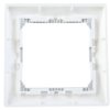 VALENA Ramka pojedyncza pozioma biała/srebro 770491