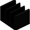 IC heatsink, (L x W x H) 5 x 6.3 x 4.8 mm, 123 K/W, black anodized, 10037129