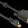 83726 Adapter cable, mini DP 1.2 male to DVI 24+1 male, 2 m