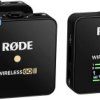 Rode Wireless GO II Przypinany Mikrofon Refurbished (bardzo dobry) Rodzaj transmisji danych:USB z etui, z zabezpieczenie