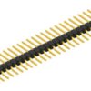 Pin header, 30 pole, pitch 2.54 mm, straight, black, SL12SMD08330G