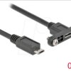 35108 USB 2.0 cable, Micro B connector to built-in port, 0.5 m
