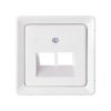 ELSO 206414 Płyta centralna ELSO 206414 dla 2xRJ45 czysta biel 1 szt.