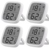 4 szt. czujników SONOFF SNZB-02D LCD Smart Temperatury i Wilgotności Aplikacja Monitorowanie w Czasie Rzeczywistym Pracują z ZB