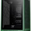 Thermaltake The Tower 200 Mini Tower Obudowa do komputera racing green z 2 wentylatorami, z okienkiem, z filtrem przeciw