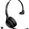 Jabra Evolve2 55 Link 380/390a MS Mono L Słuchawki nauszne Bluetooth Mono czarny Wyciszanie hałasów, redukcja szumów mik