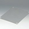 Front plate, aluminum, (W x H x D) 165.4 x 2 x 217.4 mm, gray, B4116106