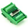 CZH-LABS DIN Rail Mount D-SUB DB26HD Male Header Interface Module, DSUB Breakout Board.