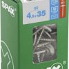 SPAX 4577000450357 Śruba blacharska 4.5 mm 35 mm T-STAR plus stal nierdzewna A2 60 szt.
