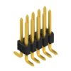 Pin header, 10 pole, pitch 1.27 mm, angled, black, SLV W 4 SMD 048 10 G