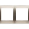 SIMON 54 Ramka 2 podwójna złoty mat uniwersalna do puszek karton-gips IP20/IP44 DRK2/44 KONTAKT SIMON