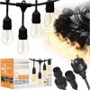 Girlanda ogrodowa 20m IP65 20xE27 LED 1W biała ciepła łańcuch świetlny
