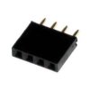 Gniazdo szpilkowe 1x4pin proste