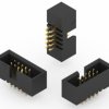 Pin header, 16 pole, pitch 1.27 mm, straight, black, 62701621621