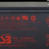 HRL1234WF2-FR Rechargeable high-current lead fleece battery, 12 V, 8.5 Ah, 34