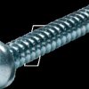 190300 Self-tapping screw with pointed pan head steel 3.5x9.5 PH2, pack