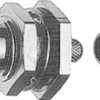 TNC panel socket 75 Ω, RG-59B/U, solder/crimp connection, straight, 100023823